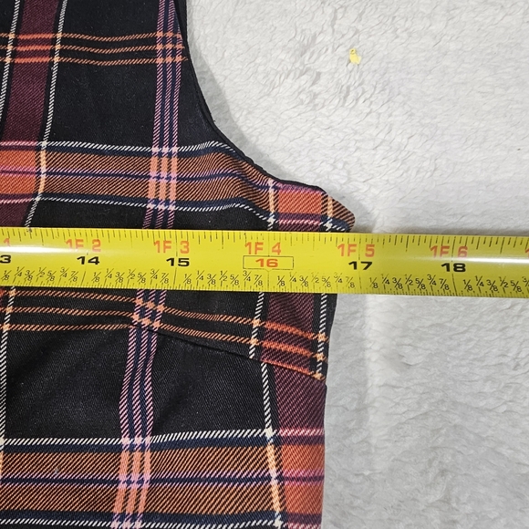 Pamela Love x RTR Old School Plaid Multi Color Overalls Jumpsuit Size 10 - Picture 10 of 15